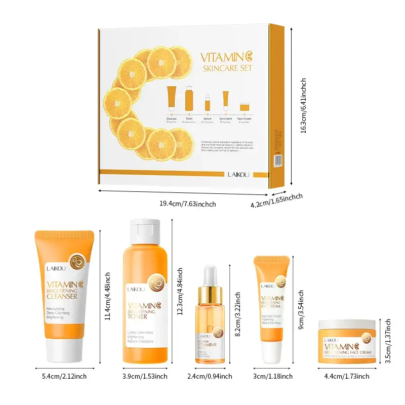 LAIKOU Vitamin C Brightening Skincare Set — 6
