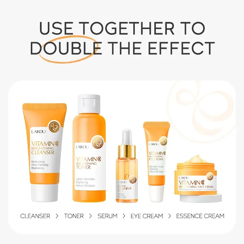 LAIKOU Vitamin C Brightening Skincare Set — 5