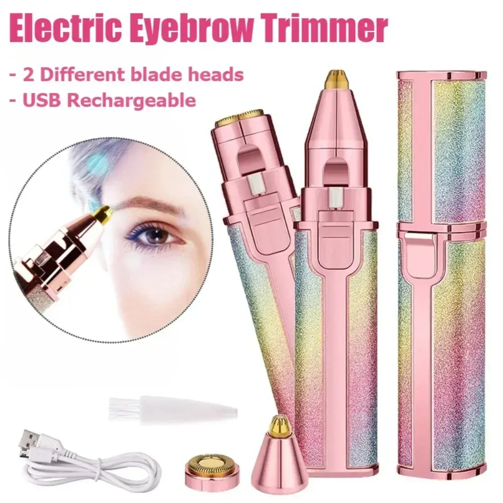 2-in-1 Rechargeable Electric Eyebrow Trimmer & Epilator