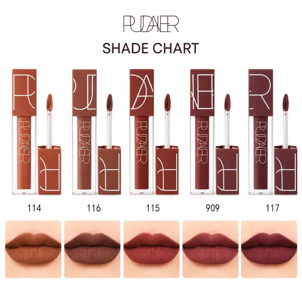 Pudaier 5 Pcs Matte Liquid Lipstick Set — 4