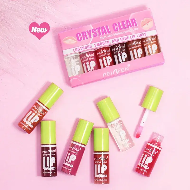 PEINIFEN Crystal Clear Lip Gloss Set (6 Pcs)