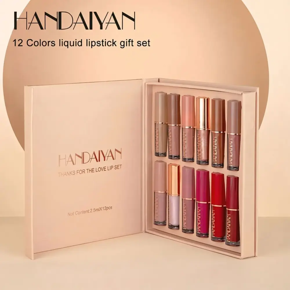 HANDAIYAN 12 Colors Liquid Lipstick Gift Set — 4