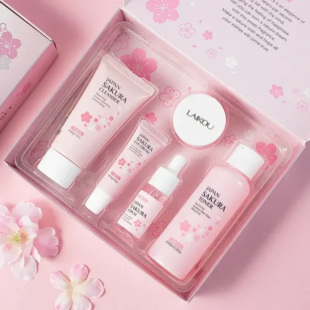 LAIKOU Japan Sakura Skincare Set (5 Pcs Gift Box)