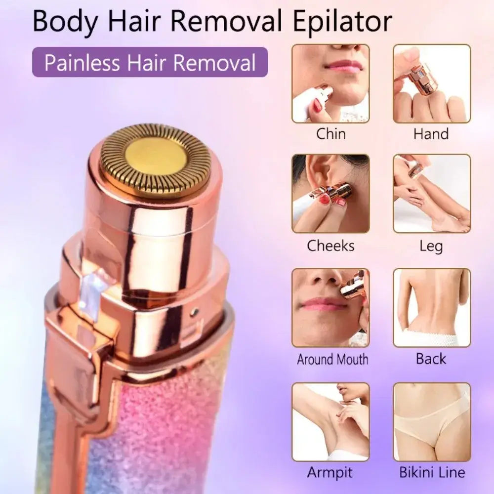 2-in-1 Rechargeable Electric Eyebrow Trimmer & Epilator — 4