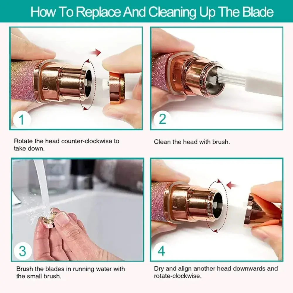 2-in-1 Rechargeable Electric Eyebrow Trimmer & Epilator — 7