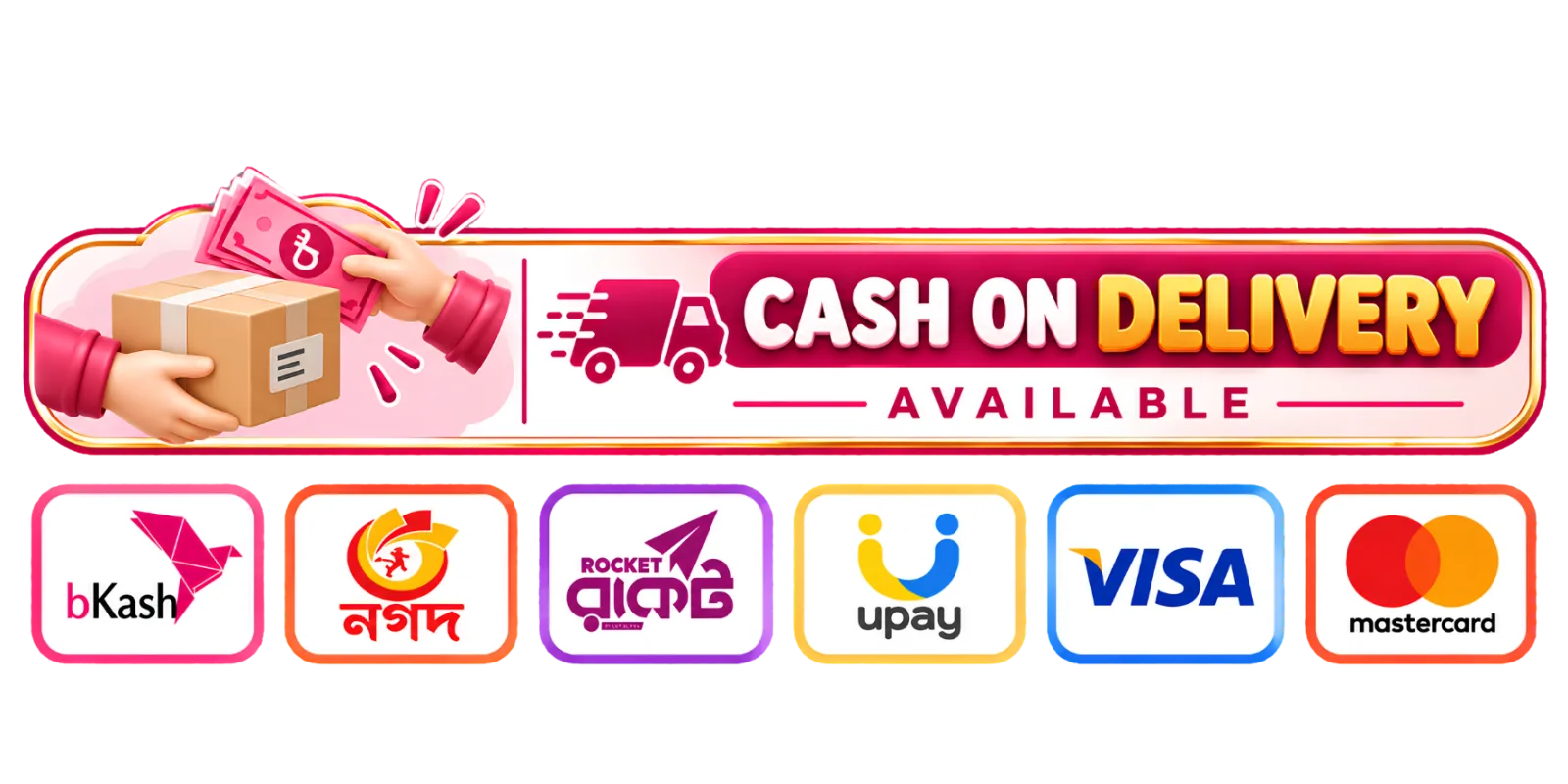 Accepted payment methods