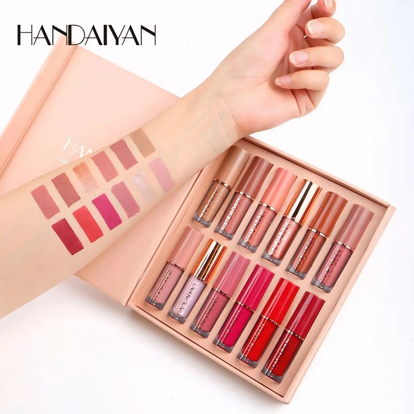 HANDAIYAN 12 Colors Liquid Lipstick Gift Set