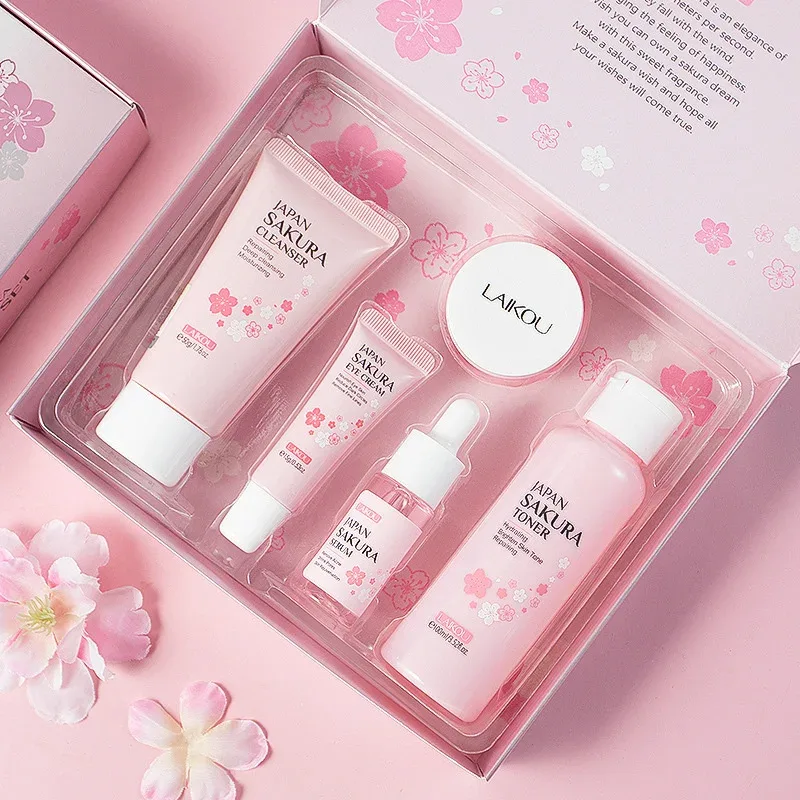 LAIKOU Japan Sakura Skincare Set (5 Pcs Gift Box)